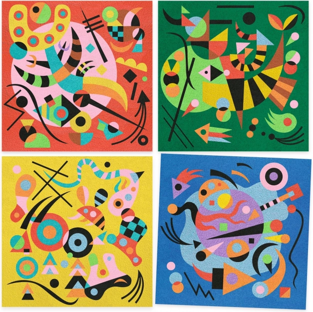 Kreativni set inspiriran Wassily Kandinskym