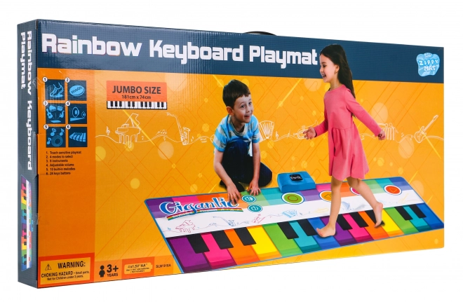 Velika glazbena podloga Super šareni klavijaturni instrument