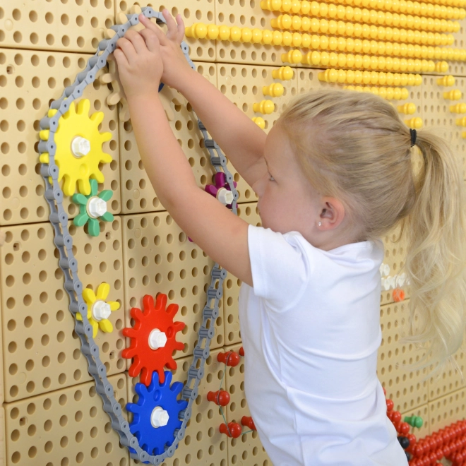 Masterkidz STEM Ploča s zupčanicima i lancem 39 dijelova