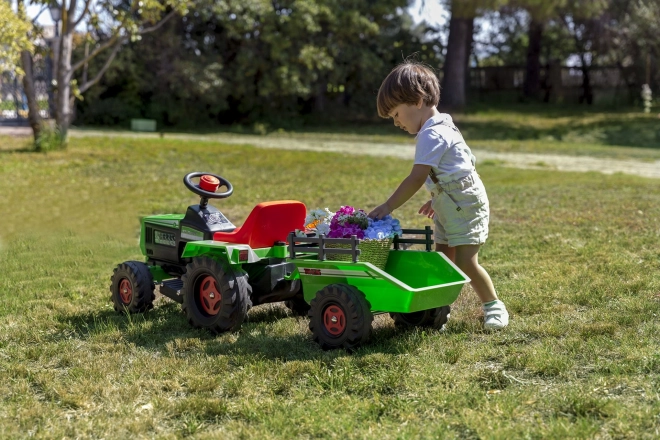 Dječji električni traktor s prikolicom 6V