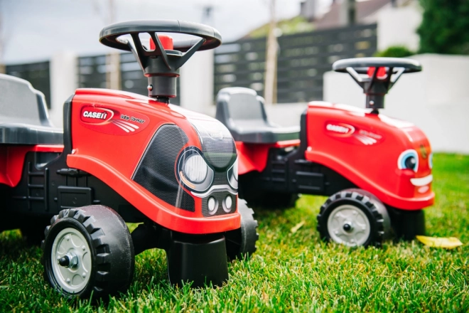 Vozeći traktor Baby Case IH crveni s prikolicom