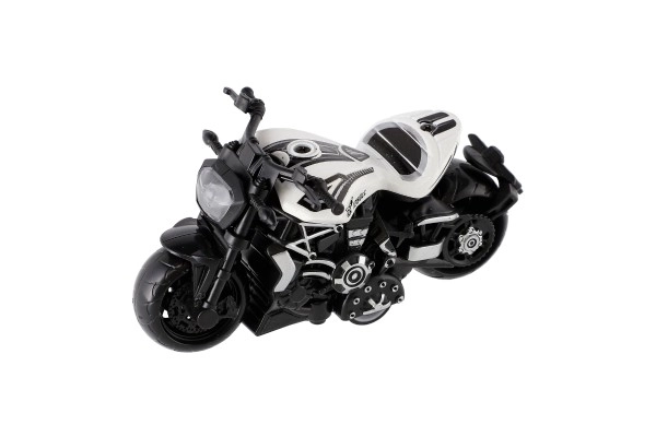 Motocikl metal/plast 10 cm na povratnom navijanju, razne boje u mješavini