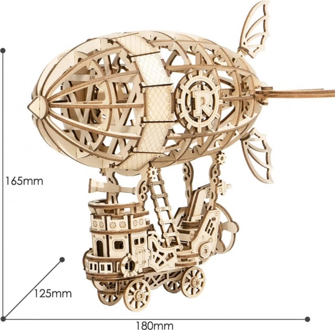 Zračno brod - 3D drvene puzzle