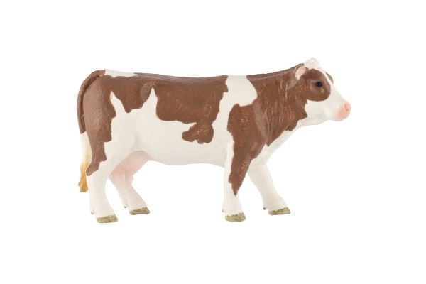 Realističan model plastične krave češkog šarenog soja 12 cm