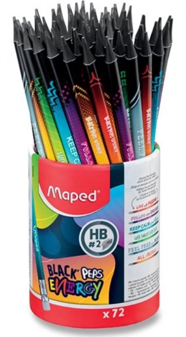 MAPED Grafitna olovka Black'Peps Energy 1 kom (miks)