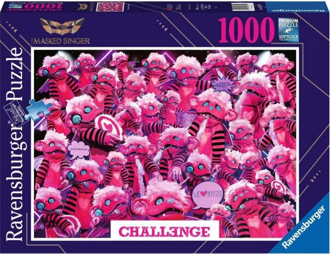 Ravensburger puzzle Masked Singer s čudovištem 1000 komada