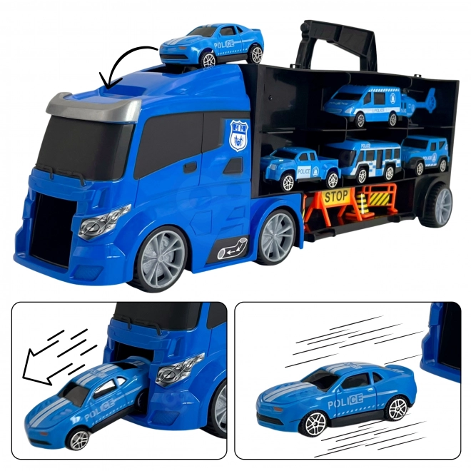 Kamion s transporterom 3u1 Plava Policija