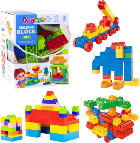 Konstruktor prostorne šarene kocke 100 kom