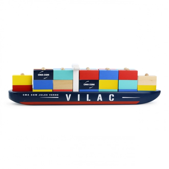 Vilac drvena slagalica kontejnerski brod CMA CGM Jules Verne