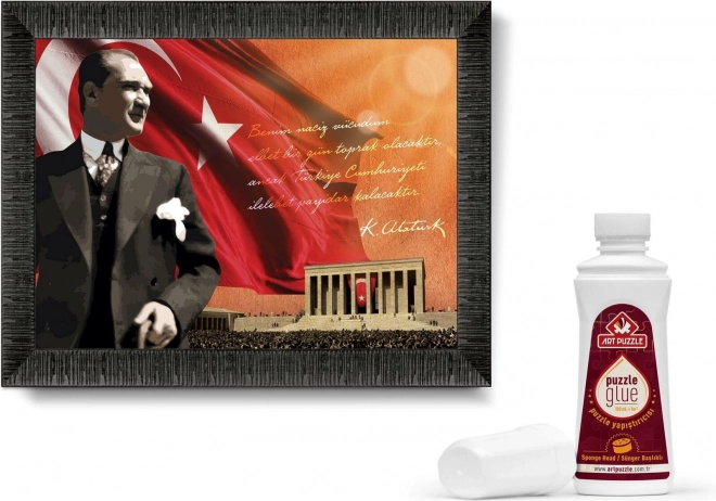 ART PUZZLE Slagalica s okvirom i ljepilom 3v1 1000 dijelova – Atatürk i Anıtkabir