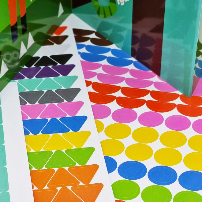 Geometrijske naljepnice životinje Woopie za kreativno učenje