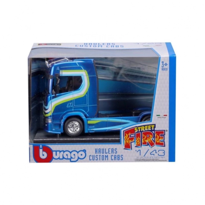 Bburago 1:43 Prijevoznici Prilagođene Kabine Scania 770S – Plavi