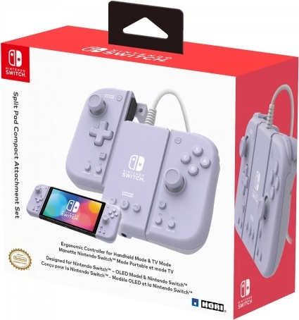 hori switch split pad pro i nastavak lavender