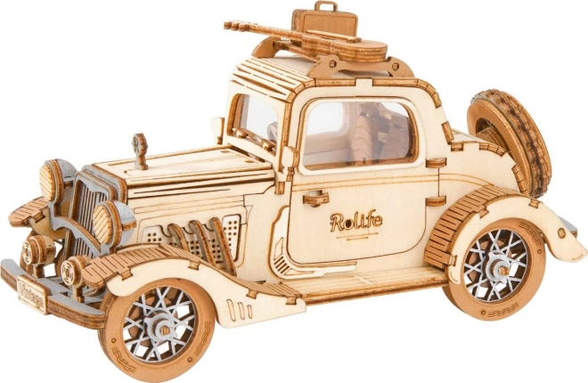 Vintage automobil - moderno 3D drveni puzzle