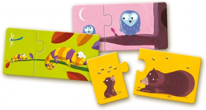 DJECO Puzzle Životinjske mame i mladunci 12x2 dijelova