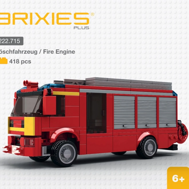 Brixies Plus Vatrogasno vozilo građevni set