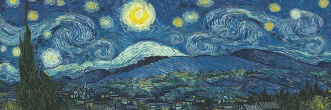 Panoramske puzzle Zvjezdana noć 1000 dijelova