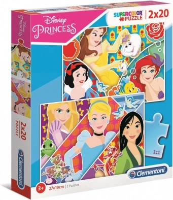 slagalica 2×20 dijelova super color – princeze