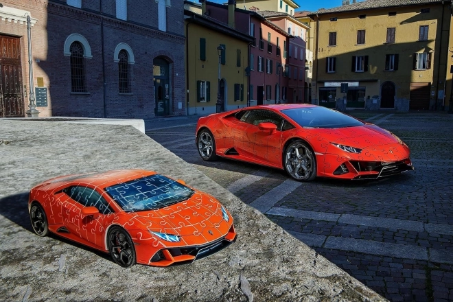 Puzzle 108 dijelova 3D Vozila Lamborghini Huracan Evo Arancio