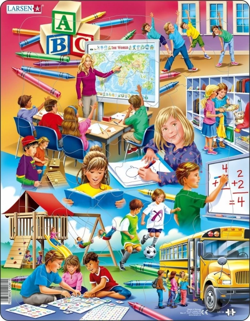LARSEN puzzle Škola 33 dijelova