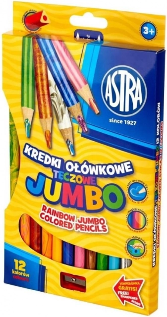 Astra duge jumbo bojice 12 kom s šiljilom