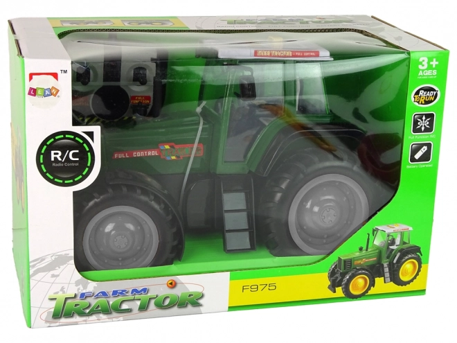 Zelena-crni R/C traktor na daljinsko upravljanje 38 cm