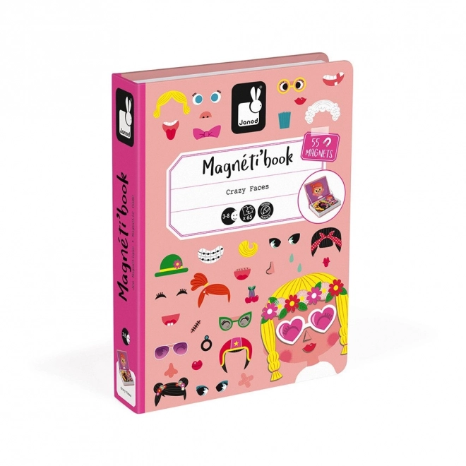 Magnetibook Zabavna lica za djevojčice