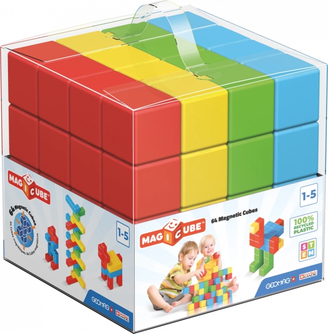 GEOMAG Magnetne kocke Magicube Green Line 64 kocke