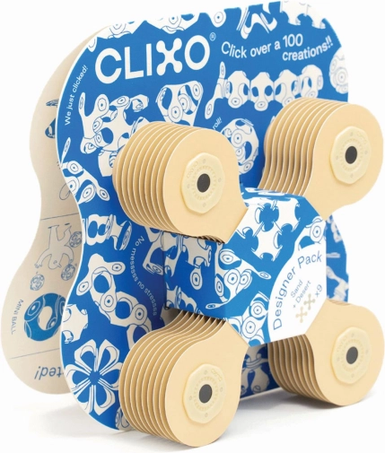 Magnetski blokovi Clixo Designer paket, bež boja
