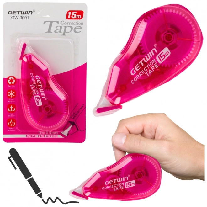 Korektivna traka ružičasta 15 m x 5 mm