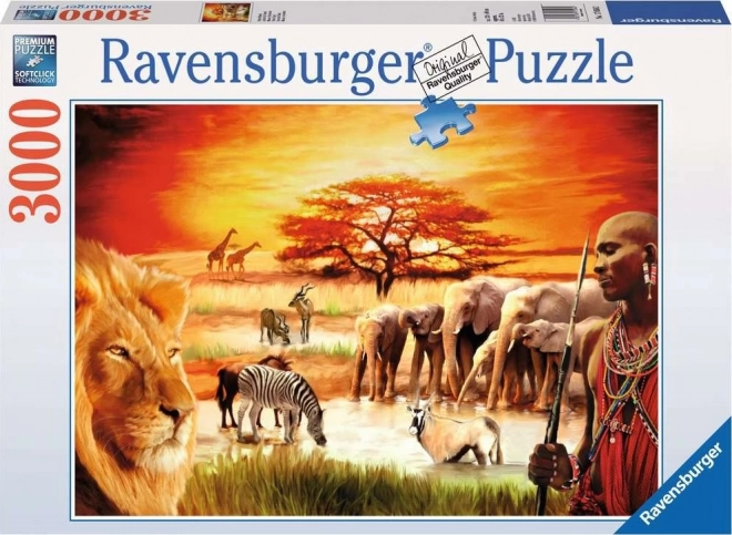 Puzzle Savana - Ponosni Masai 3000 dijelova