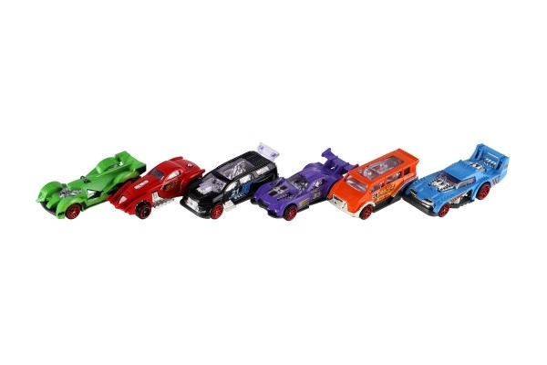 Auto utrke 6kom metal/plastik 8cm slobodna vožnja u kutiji 10,5x27,5x4cm
