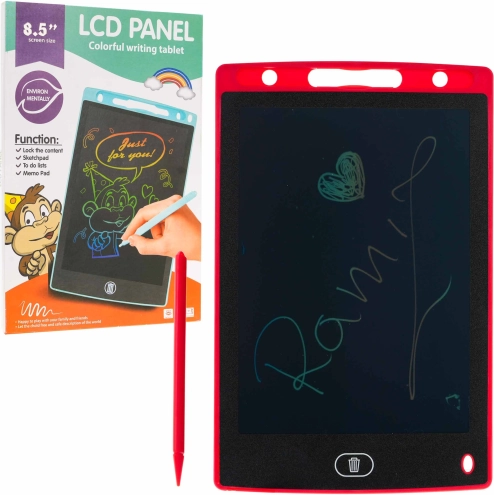 Elektronički tablet za pisanje i crtanje 8,5″ za djecu i odrasle – Crvena