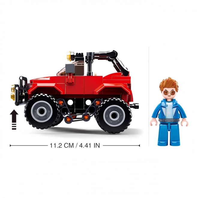 Sluban Town M38-B0902 Jeep crveni