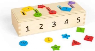 Bigjigs Toys sortiranje boja, oblika i brojeva
