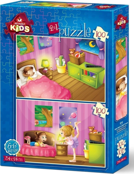 Puzzle Zabava navečer i baletna proba 2×100 dijelova