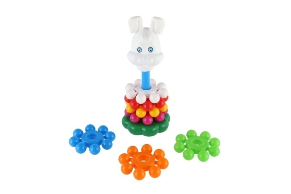 Složena piramida s prstenovima plastika 26cm u mrežici 12m+