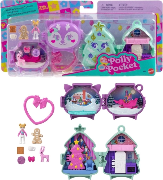 Polly Pocket blagdanski kompaktni set 2‑pakiranje