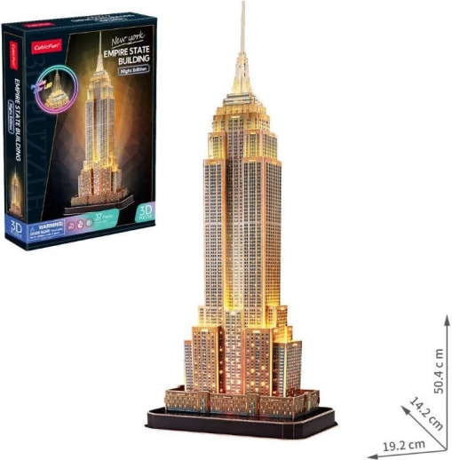 Svjetleća 3D slagalica Empire State Building noćno izdanje 37 dijelova