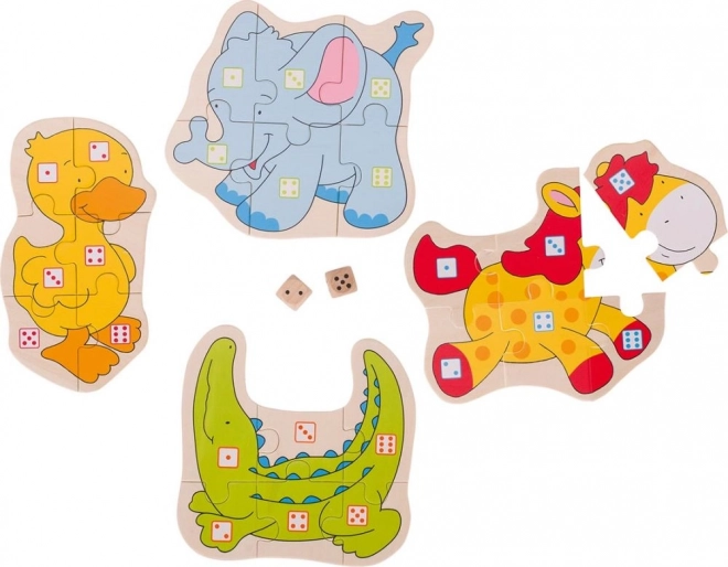 Puzzle igra s kockama Životinjice