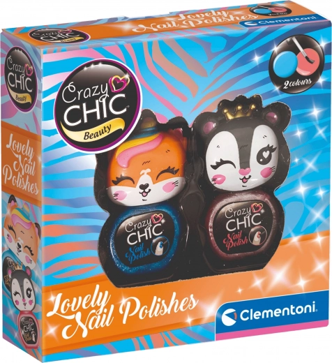 Clementoni Crazy Chic Beauty: set lakova za nokte Lovely – Dvojno pakiranje