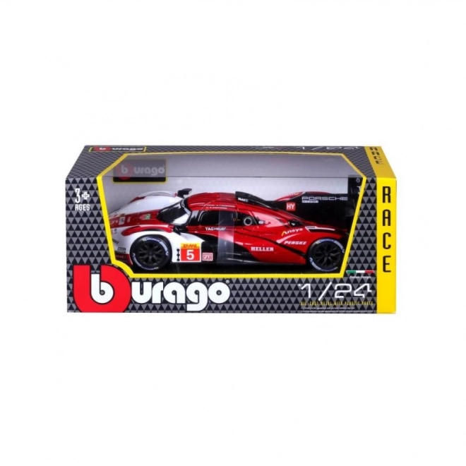 Bburago 1:24 Trkaći - Porsche 963 - Bijela/Crvena #5