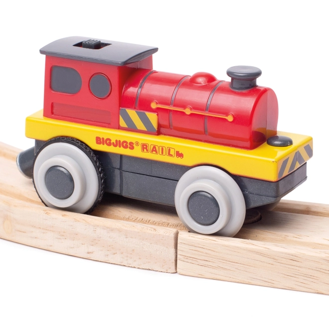 Bigjigs Rail Električna lokomotiva Crveni Jakač