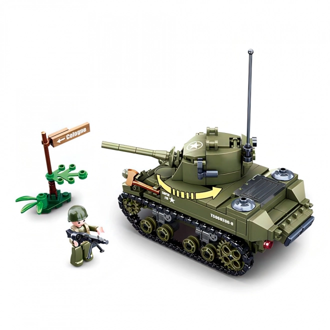 Sluban Army WW2 M38-B0856 Mali saveznički tenk