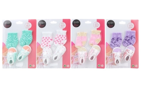 Cipelice + čarape za lutke Baby Rose