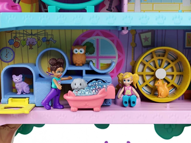 Polly Pocket Set figurica Životinjske avanture Kućica na drvetu