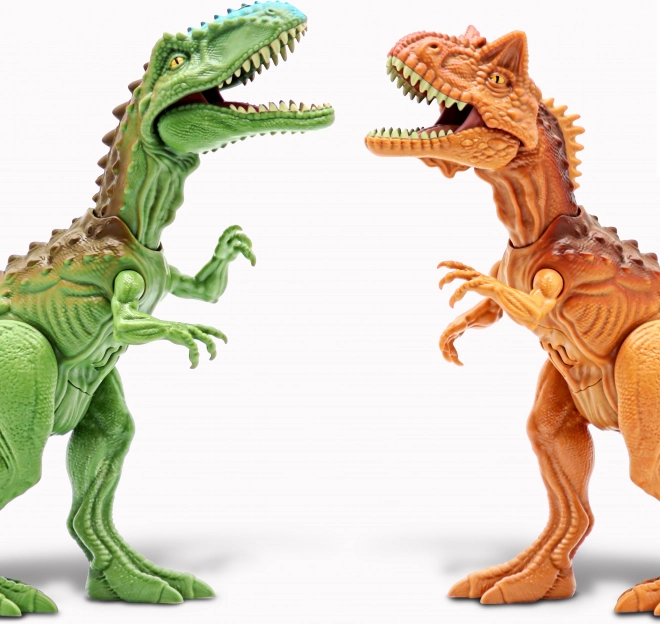 Primal Clash! Dino bitka set Carnotaurus vs Gigantosaurus, figure 21 cm