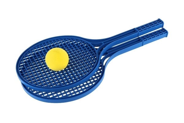 Mekani tenis plastične šarene + loptica 53cm u mreži