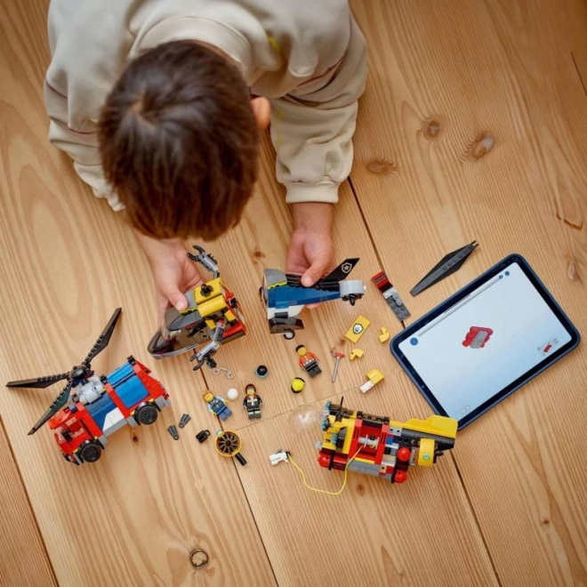 LEGO® City 60462 Remix: Helikopter, vatrogasno vozilo i podmornica