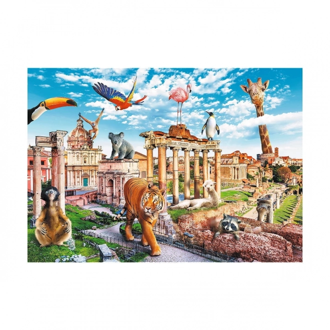 Puzzle Čudnovati gradovi - Divlji Rim 1000 dijelova